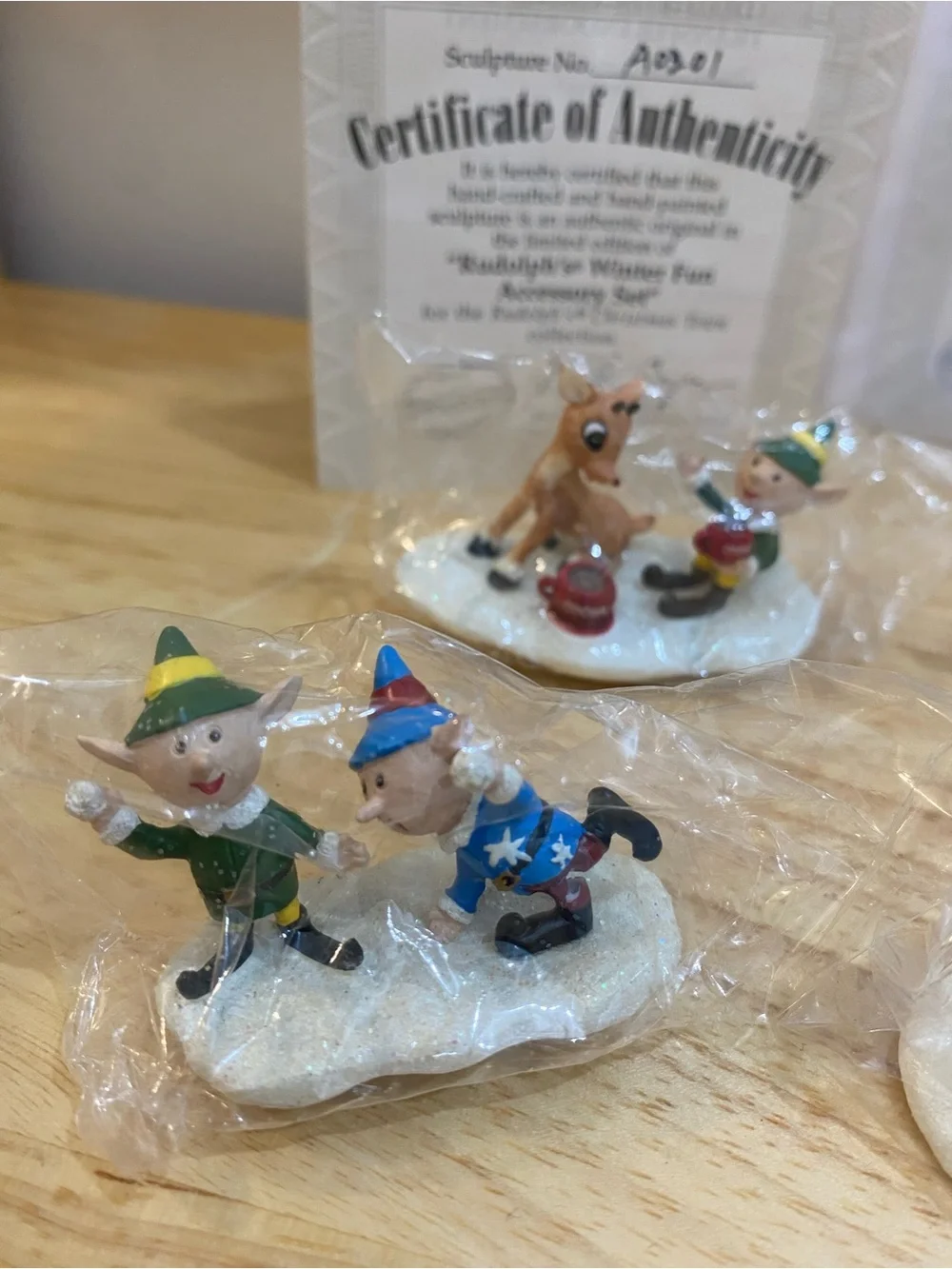 Hawthorne Village figurines  Rudolph, Christmas Town Collection 10 Piece Lot Mix
